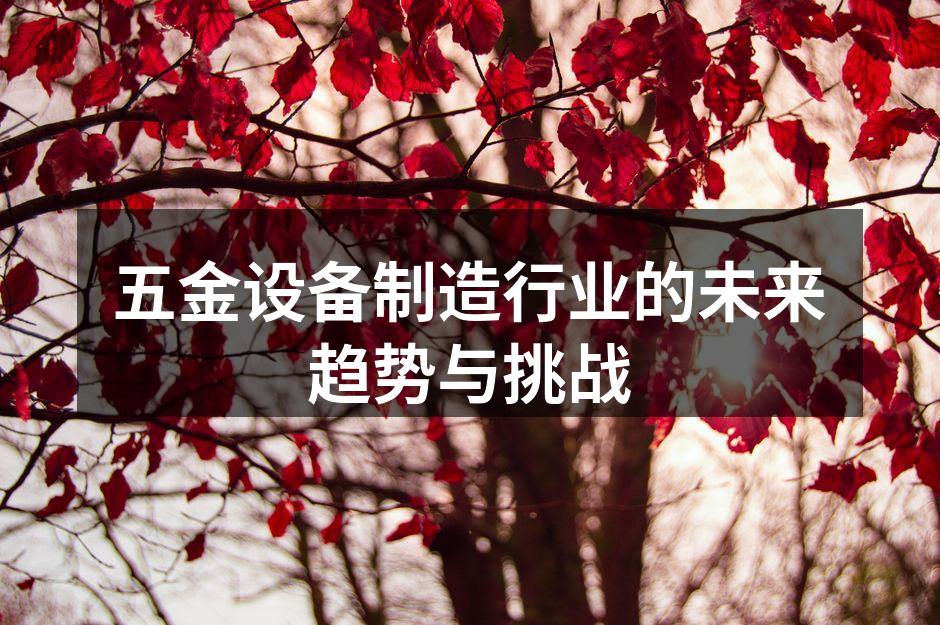 五金设备的生产线